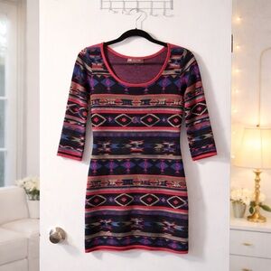 ✨ Flying Tomato Western Inspired Knit Dress Size L